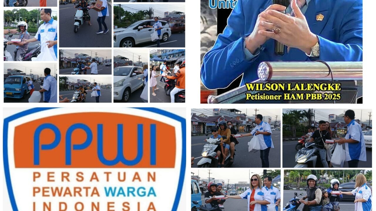 PPWI DPC Kota Manado Gelar Aksi Sosial Berbagi Takjil Ramadan 1447 H Sosial