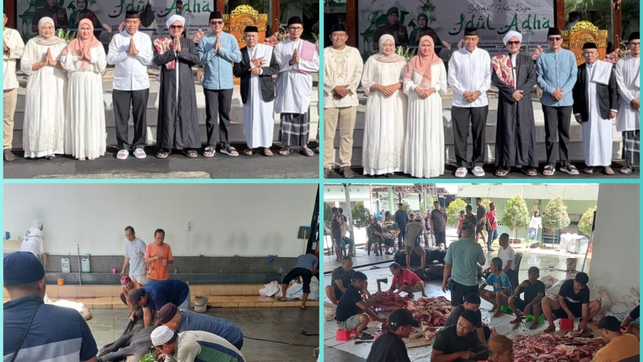 Korem 131 Santiago Manado Gelar Pelaksanaan Shalat Idul Adha 1447 H dan Penyembelihan Hewan Kurban