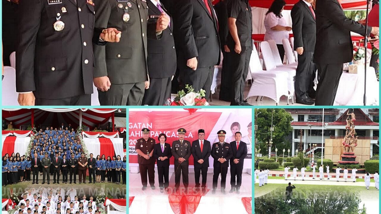Kapolresta Manado Hadiri Upacara Memperingati Hari Lahir Pancasila 2026 yang Digelar Pemkot Manado