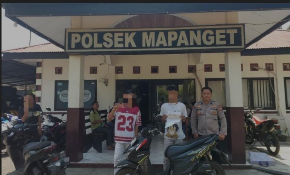 Polsek Mapanget Tindak 13 Motor Berknalpot Brong, Pelanggar Diberi Pembinaan   